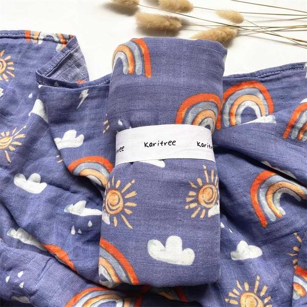 rainbow 47*47in baby swaddle muslin blanket quality better than aden anais baby multi-use cotton/bamboo blanket infant wrap 211105
rainbow 47*47in baby swaddle muslin blanket quality better than aden anais baby multi-use cotton/bamboo blanket infant wrap 211105