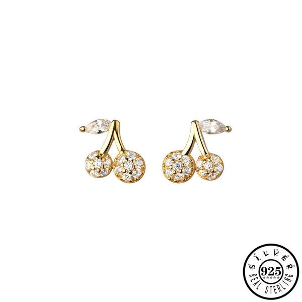 stud 925 sterling silver cubic zirconia cherry shape gold color plated cute small earrings fine jewelry gifts for women girls, Golden;silver
stud 925 sterling silver cubic zirconia cherry shape gold color plated cute small earrings fine jewelry gifts for women girls, Golden;silver