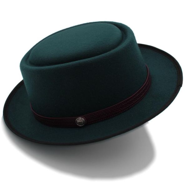 stingy brim hats pork pie hat for women wool flat fedora elegant lady gambler panama trilby with fashion belwt size 58cm, Blue;gray
stingy brim hats pork pie hat for women wool flat fedora elegant lady gambler panama trilby with fashion belwt size 58cm, Blue;gray