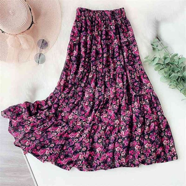 skirts spring summer elegant long pleated chiffon skirt women high waist a-line oils floral print flower big hem maxi woman 39fm, Black
skirts spring summer elegant long pleated chiffon skirt women high waist a-line oils floral print flower big hem maxi woman 39fm, Black
