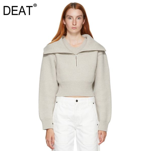 lapel stitching knitted high collar zipper fake two pieces sweater women korean fashion mall goth spring 7y0002 210421, White;black
lapel stitching knitted high collar zipper fake two pieces sweater women korean fashion mall goth spring 7y0002 210421, White;black