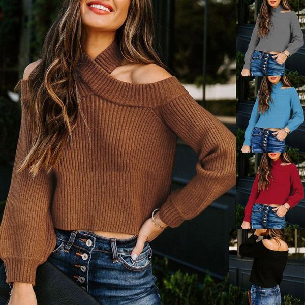 women's sweaters fasion women clothes winter casual sweater off shoulder solid color slim knit korean style, White;black
women's sweaters fasion women clothes winter casual sweater off shoulder solid color slim knit korean style, White;black