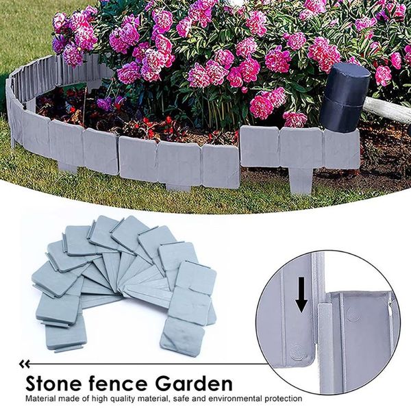 fencing, trellis & gates 20pcs foldable landscape flower decorations imitation stone fence path garden courtyard lawn plant grounding edging
fencing, trellis & gates 20pcs foldable landscape flower decorations imitation stone fence path garden courtyard lawn plant grounding edging