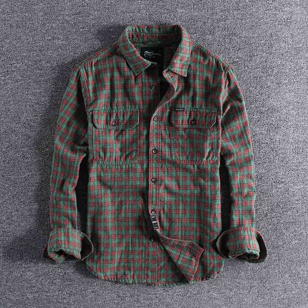 men's shirts autumn casual shirt coat with milled young plaid and long sleeves, White;black
men's shirts autumn casual shirt coat with milled young plaid and long sleeves, White;black