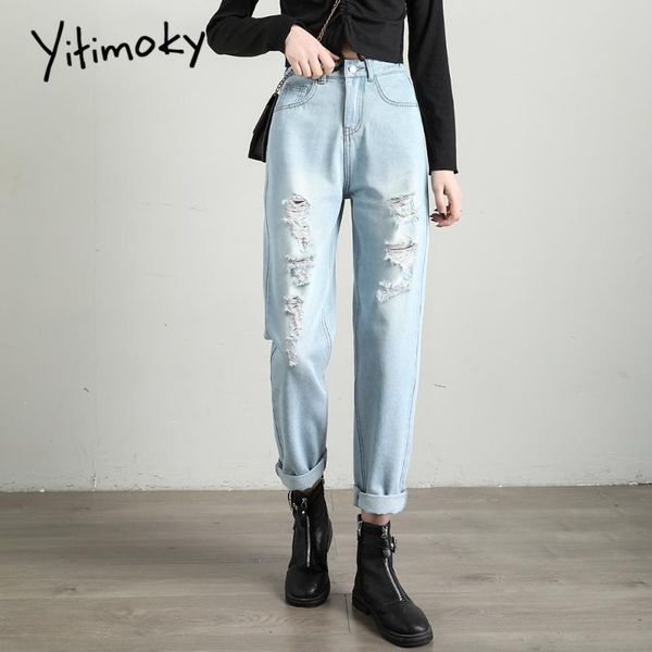 women's jeans skyblue ripped for women plus size high waist mom woman denim pants boyfriend jean washed harem elastic wasit, Blue
women's jeans skyblue ripped for women plus size high waist mom woman denim pants boyfriend jean washed harem elastic wasit, Blue