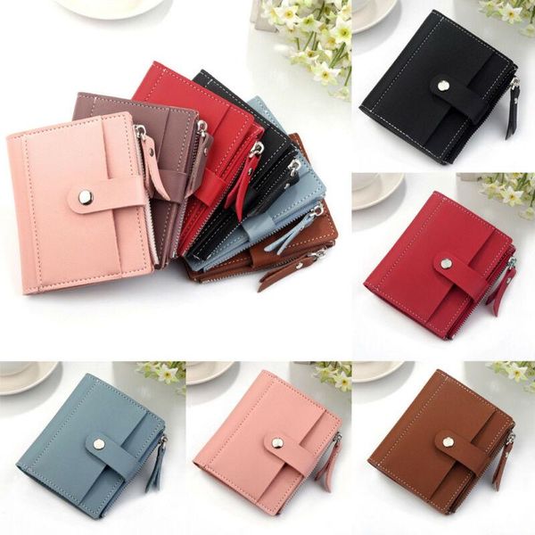 wallets cute wallet women coin bag leather ladies simple bifold small purse mini, Red;black
wallets cute wallet women coin bag leather ladies simple bifold small purse mini, Red;black