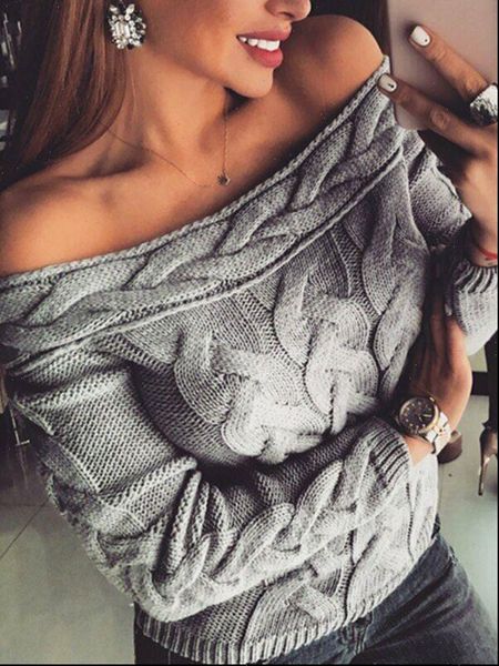 autumn winter knitted off shoulder women sweaters casual soft loose jumper fashion slim femme elasticity pullovers, White;black
autumn winter knitted off shoulder women sweaters casual soft loose jumper fashion slim femme elasticity pullovers, White;black