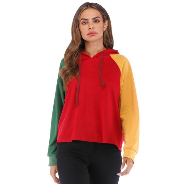 women's hoodies & sweatshirts 2021 women fashion patchwork pullover casual womens long sleeve hoodie sweatshirt hooded blouse, Black
women's hoodies & sweatshirts 2021 women fashion patchwork pullover casual womens long sleeve hoodie sweatshirt hooded blouse, Black