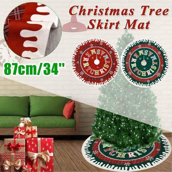 christmas decorations red/green 87cm tree skirt mat edge border round decoration carpet year home party
christmas decorations red/green 87cm tree skirt mat edge border round decoration carpet year home party