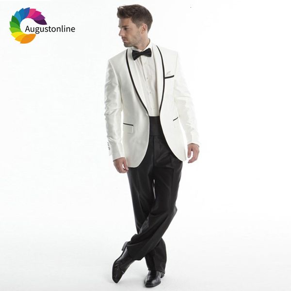 men's suits & blazers white black shawl lapel slim fit men for wedding formal costume groom prom tuxedo man blazer traje homb
men's suits & blazers white black shawl lapel slim fit men for wedding formal costume groom prom tuxedo man blazer traje homb