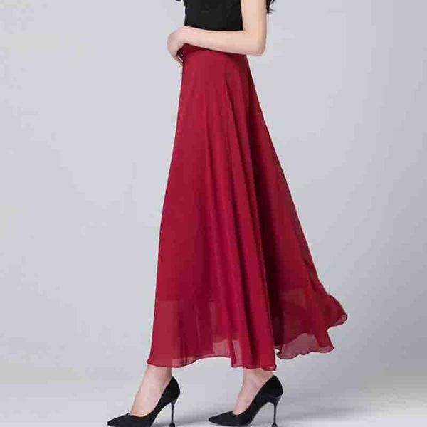 skirts women long skirt 2021 korean summer elegant a-line chiffon pleated high waist plus size vintage party faldas saia, Black
skirts women long skirt 2021 korean summer elegant a-line chiffon pleated high waist plus size vintage party faldas saia, Black