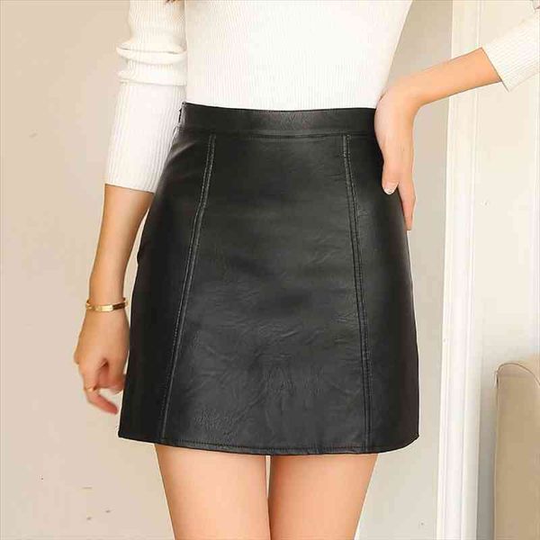 autumn winter leather skirt high waist a- line skirt women loose plus size pu short woman faldas jupe, Black
autumn winter leather skirt high waist a- line skirt women loose plus size pu short woman faldas jupe, Black