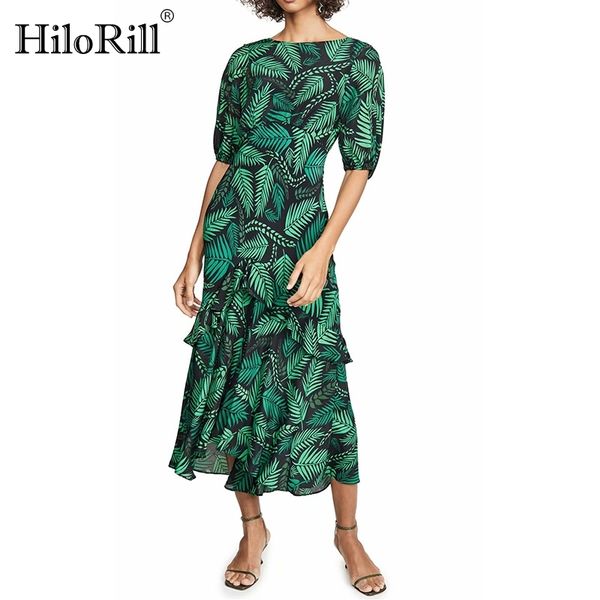 women midi dress boho floral print beach es o neck backless party ruffle half sleeve sundress robe 210508, Black;gray
women midi dress boho floral print beach es o neck backless party ruffle half sleeve sundress robe 210508, Black;gray