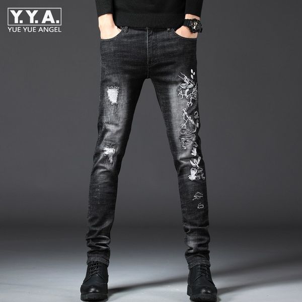 men's jeans mens slim fit denim dragon embroidery skinny straight elastic trouser washed biker pants x7c2, Blue
men's jeans mens slim fit denim dragon embroidery skinny straight elastic trouser washed biker pants x7c2, Blue