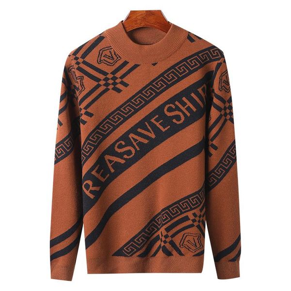 men's sweaters 2021 fashionable autumn winter sweater with half high neck quality print warm long sleeves pullovers women men, White;black
men's sweaters 2021 fashionable autumn winter sweater with half high neck quality print warm long sleeves pullovers women men, White;black