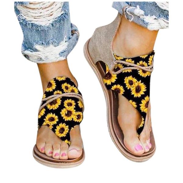 sandals women's bohemian beach holiday casual plus size printed shoes flat flip fashion back zipper footwear c2, Black
sandals women's bohemian beach holiday casual plus size printed shoes flat flip fashion back zipper footwear c2, Black