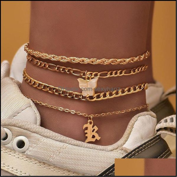 anklets jewelry 4pcs/set boho gold color butterfly letter chunky chain anklet set for women girl metal geometric charm layered foot drop del, Red;blue
anklets jewelry 4pcs/set boho gold color butterfly letter chunky chain anklet set for women girl metal geometric charm layered foot drop del, Red;blue