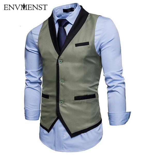 men's vests new suit vest gilet homme costume slim fit waistcoat leisure business dress wholesale dxv0, Black;white
men's vests new suit vest gilet homme costume slim fit waistcoat leisure business dress wholesale dxv0, Black;white