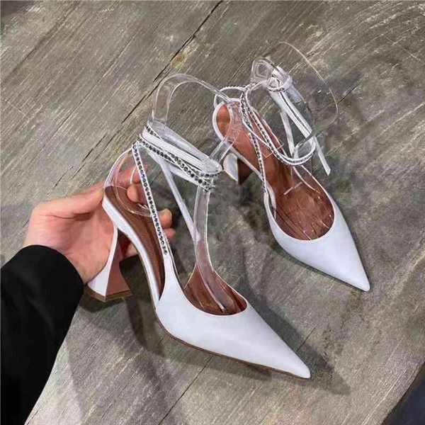 dress shoes european and american trend semi-slippers outside wearing fashion flash water drill strap wine glass bag head slippers, Black
dress shoes european and american trend semi-slippers outside wearing fashion flash water drill strap wine glass bag head slippers, Black