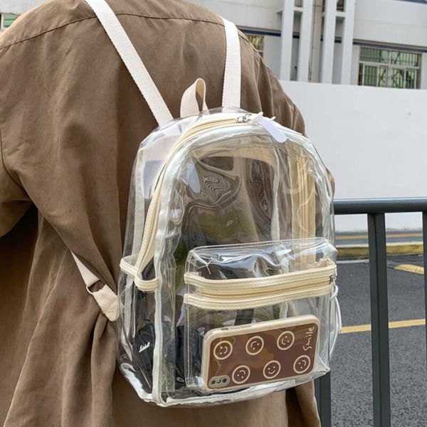 transparent simple fashion backpack 2021 summer women's designer shoulder bag high-quality western-style style
transparent simple fashion backpack 2021 summer women's designer shoulder bag high-quality western-style style