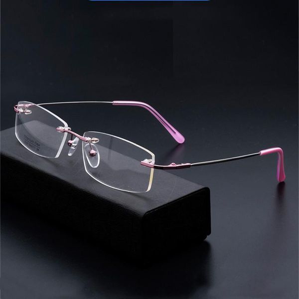 fashion sunglasses frames oeyeyeo men's elastic alloy simple frameless spectacle frame women's diamond trimming metal myopia optic, Black
fashion sunglasses frames oeyeyeo men's elastic alloy simple frameless spectacle frame women's diamond trimming metal myopia optic, Black