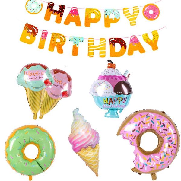 party decoration 1set children's birthday baby full moon creative layout theme donut fruit ice cream balloon banner shelf
party decoration 1set children's birthday baby full moon creative layout theme donut fruit ice cream balloon banner shelf