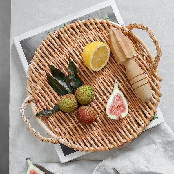 storage baskets rattan round fruit tray with handle breakfast table basket pastoral bread
storage baskets rattan round fruit tray with handle breakfast table basket pastoral bread