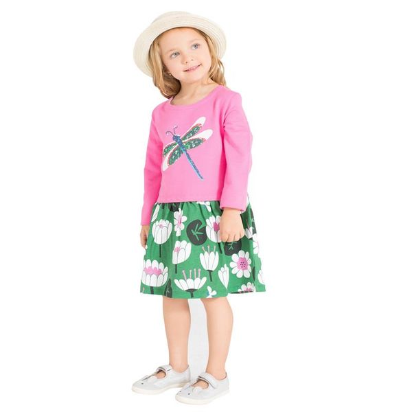 girl's dresses little bitty spring autumn kids rose dragonfly patchwork o-neck girls lotus 4-11yrs full-sleeved cotton knitted, Red;yellow
girl's dresses little bitty spring autumn kids rose dragonfly patchwork o-neck girls lotus 4-11yrs full-sleeved cotton knitted, Red;yellow
