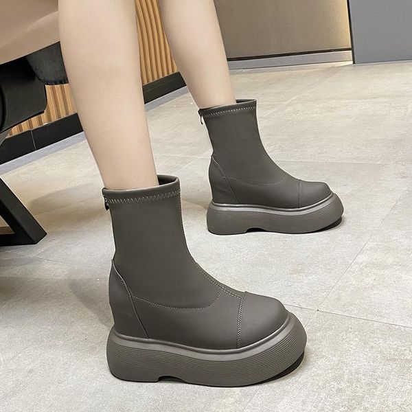 boots winter platform wedge ankle women shoes plus plush height increasing outdoor warm chunky heel short, Black
boots winter platform wedge ankle women shoes plus plush height increasing outdoor warm chunky heel short, Black