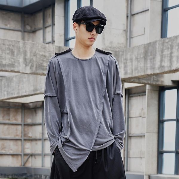 men's t-shirts men inside and outside 2 wear style long sleeve t-shirt male streetstyle hip hop loose tees shirts mens t streetwear, White;black
men's t-shirts men inside and outside 2 wear style long sleeve t-shirt male streetstyle hip hop loose tees shirts mens t streetwear, White;black