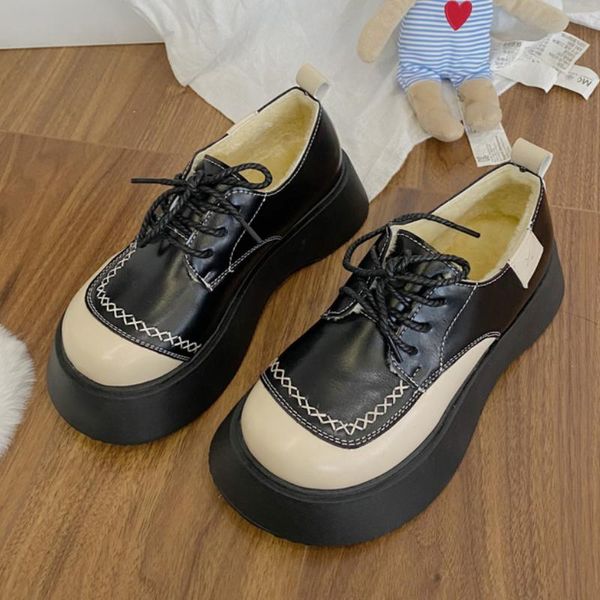 dress shoes casual women 2021 autumn big head british style women's retro shallow mouth single plus velvet, Black
dress shoes casual women 2021 autumn big head british style women's retro shallow mouth single plus velvet, Black