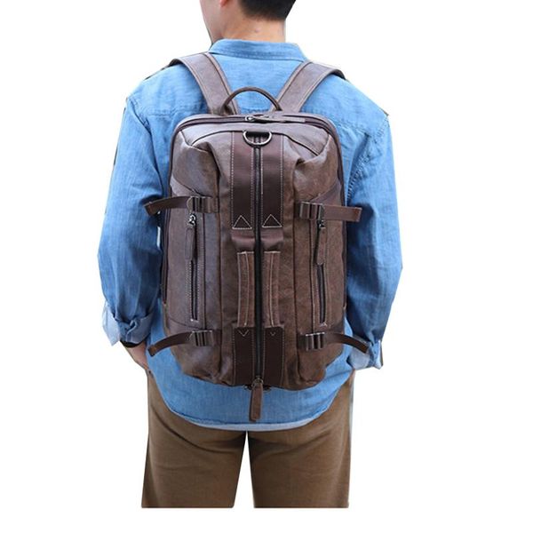 backpack vintage men travel lapwaterproof leather big multi pocket rucksack bag large capacity business trip male back pack
backpack vintage men travel lapwaterproof leather big multi pocket rucksack bag large capacity business trip male back pack