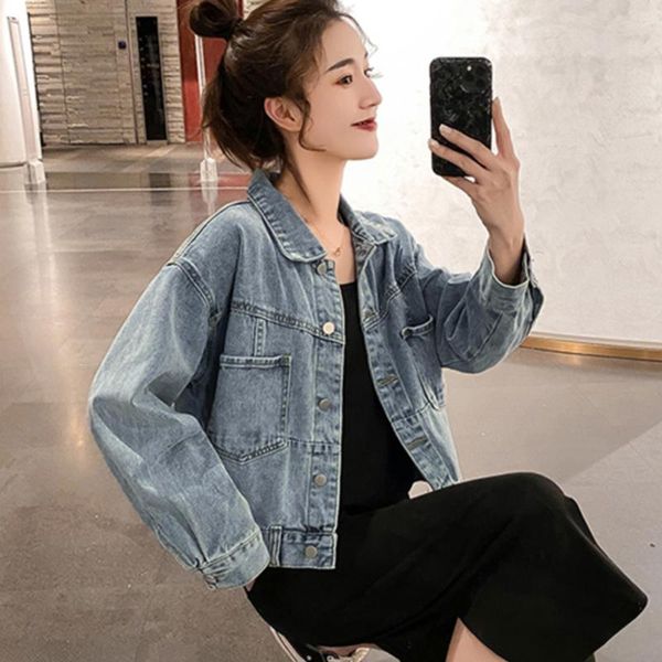women's jackets fashion 2021 jeans jacket for women loose casual coats female outwear denim feminine chaqueta mujer coat autumn, Black;brown
women's jackets fashion 2021 jeans jacket for women loose casual coats female outwear denim feminine chaqueta mujer coat autumn, Black;brown