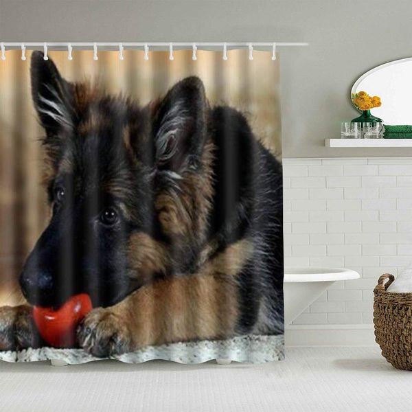 shower curtain cute pet german shepherd dog image waterproof bath liners hooks included -bathroom decorative ideas polyester
shower curtain cute pet german shepherd dog image waterproof bath liners hooks included -bathroom decorative ideas polyester