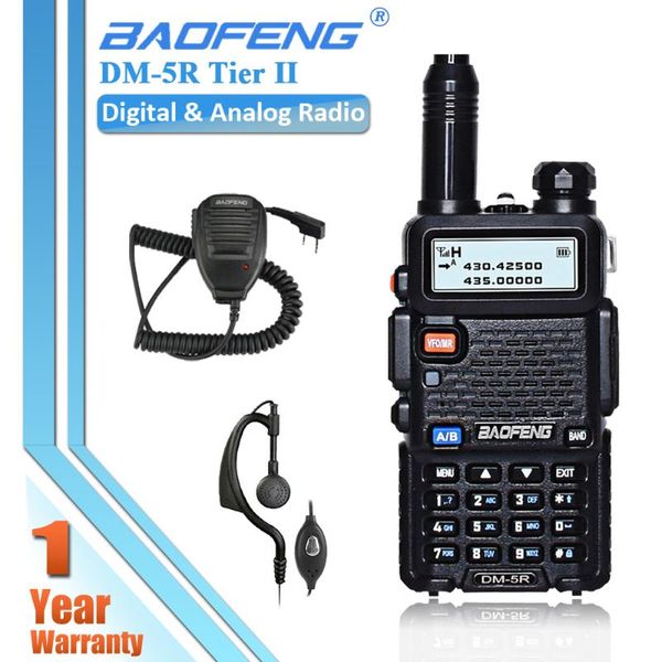 walkie talkie baofeng dm-5r dmr tier ii digital analog radio two way dual band transceiver 128 ch vhf uhf + portable speaker mic
walkie talkie baofeng dm-5r dmr tier ii digital analog radio two way dual band transceiver 128 ch vhf uhf + portable speaker mic