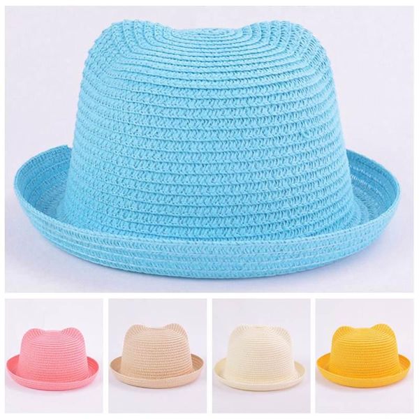 caps & hats summer baby straw hat kids cat ear decoration cute beach cap girls boys solid sun muts, Yellow
caps & hats summer baby straw hat kids cat ear decoration cute beach cap girls boys solid sun muts, Yellow