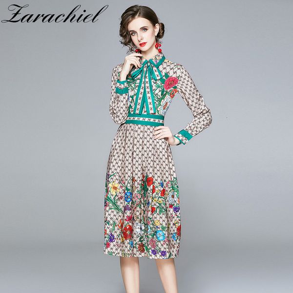 dresses autumn runway designer letter flower print vintage women's long sleeve shirt bow tie collar striped midi es, Black;gray
dresses autumn runway designer letter flower print vintage women's long sleeve shirt bow tie collar striped midi es, Black;gray