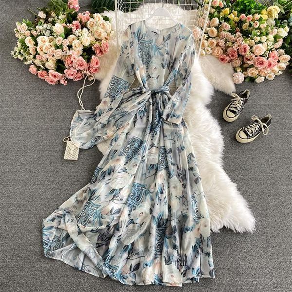 spring autumn bohemian printed women dress long elegant round neck sleeve slim a line big swing maxi vestidos female, Black;gray
spring autumn bohemian printed women dress long elegant round neck sleeve slim a line big swing maxi vestidos female, Black;gray