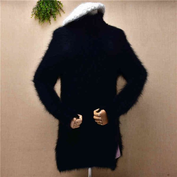 women's two piece pants female women autumn winter black clothing mink cashmere turtleneck split slim blouses pullover long dress angor, White
women's two piece pants female women autumn winter black clothing mink cashmere turtleneck split slim blouses pullover long dress angor, White