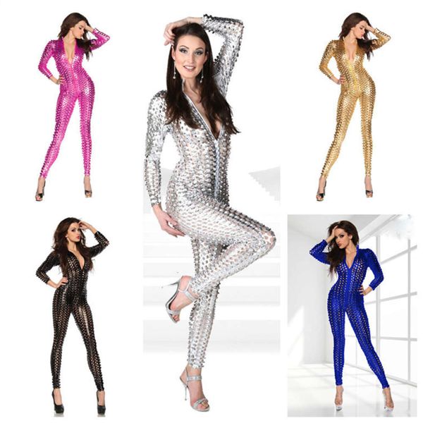pvc fetish jumpsuit patent leather pole dance hollow out clubwear metallic hole nightclub catsuit theme costume 5 colors plus size 4xl, Red;black
pvc fetish jumpsuit patent leather pole dance hollow out clubwear metallic hole nightclub catsuit theme costume 5 colors plus size 4xl, Red;black
