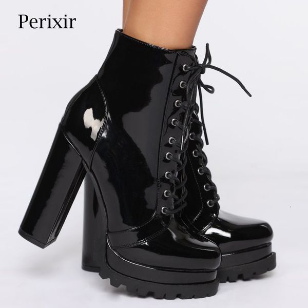 boots perixir women platform chunky heeled bootie shoes autumn winter ankle round toe lace-up high heel ladies rtj1, Black
boots perixir women platform chunky heeled bootie shoes autumn winter ankle round toe lace-up high heel ladies rtj1, Black