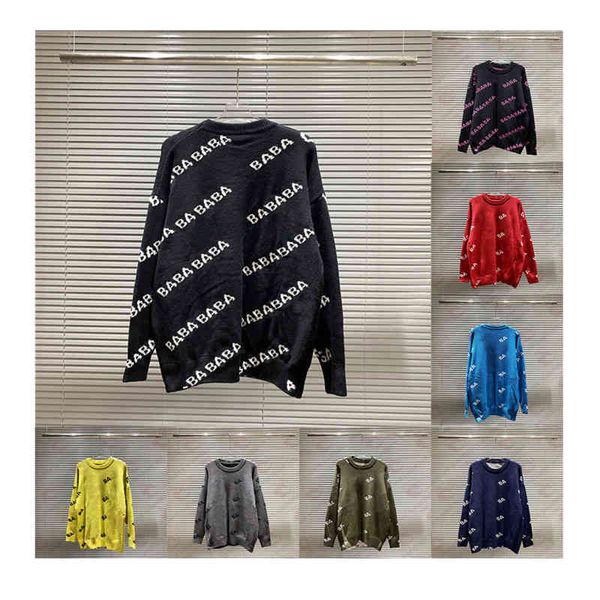 french designer letter jacquard sweater men's wool cotton blend long sleeve women multicolor autumn winter warm cozy loose xs-l size, White;black
french designer letter jacquard sweater men's wool cotton blend long sleeve women multicolor autumn winter warm cozy loose xs-l size, White;black