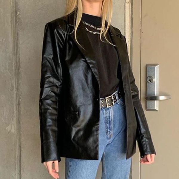 women's leather & faux pu jacket women loose cardigan suit blazers motor biker fake coat elegant female blouses office lady black
women's leather & faux pu jacket women loose cardigan suit blazers motor biker fake coat elegant female blouses office lady black