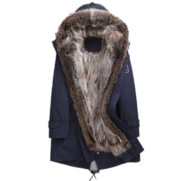 men's leather & faux real fur coat winter jacket men natural raccoon parka long coats warm parkas plus size 4xl manteau f-msmd-01 my182, Black
men's leather & faux real fur coat winter jacket men natural raccoon parka long coats warm parkas plus size 4xl manteau f-msmd-01 my182, Black