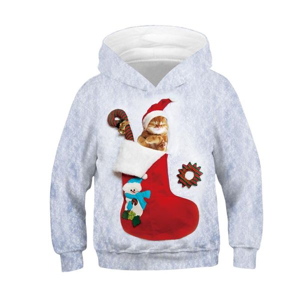 children's sweatshirt happy christmas 3d hoodies kids autumn winter new pullovers socks cat christmas print children's, Black
children's sweatshirt happy christmas 3d hoodies kids autumn winter new pullovers socks cat christmas print children's, Black