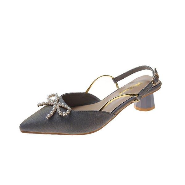 summer style small fresh simple and generous single shoes fashion all-match bow high heels ladies sandals, Black
summer style small fresh simple and generous single shoes fashion all-match bow high heels ladies sandals, Black