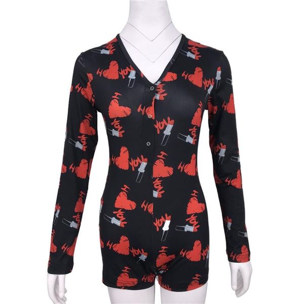women's jumpsuits & rompers fashion women bodysuit pajamas print long sleeve sleepwear short romper one piece jumpsuit bodycon nightwea, Black;white
women's jumpsuits & rompers fashion women bodysuit pajamas print long sleeve sleepwear short romper one piece jumpsuit bodycon nightwea, Black;white