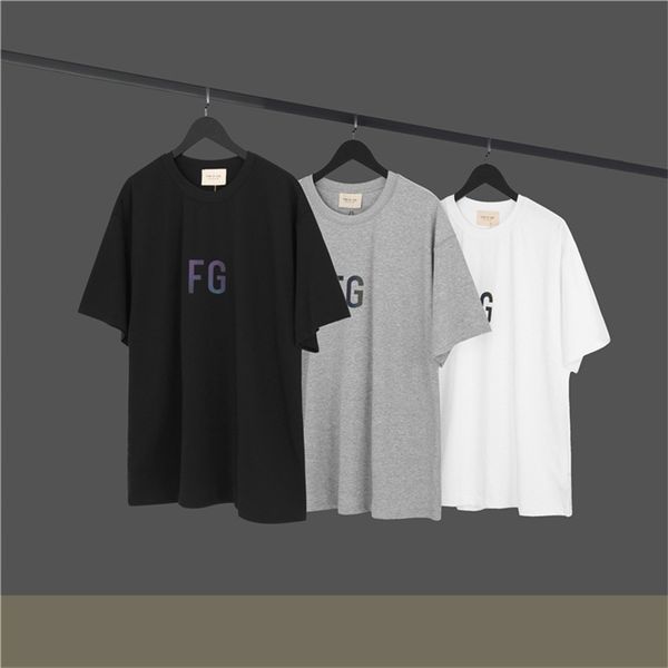 feel of god essentials fog 3m reflective laser dazzling fg letters men's and women's short sleeve t-shirt, Black
feel of god essentials fog 3m reflective laser dazzling fg letters men's and women's short sleeve t-shirt, Black