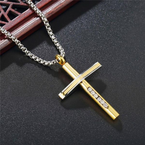 pendant necklaces vintage christian inlaid stone cross stainless steel necklace punk hip hop biker men amulet jewelry gift, Silver
pendant necklaces vintage christian inlaid stone cross stainless steel necklace punk hip hop biker men amulet jewelry gift, Silver
