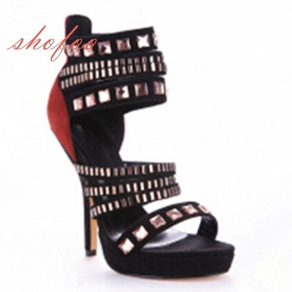 shoes,elegant stylish women's shoes , faux, suede, rivets decorative, high heels sandals. wedding ladies dress, Black
shoes,elegant stylish women's shoes , faux, suede, rivets decorative, high heels sandals. wedding ladies dress, Black